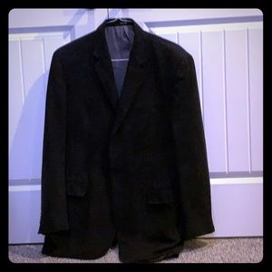 Calvin Klein sport coat 42l black velvet feel